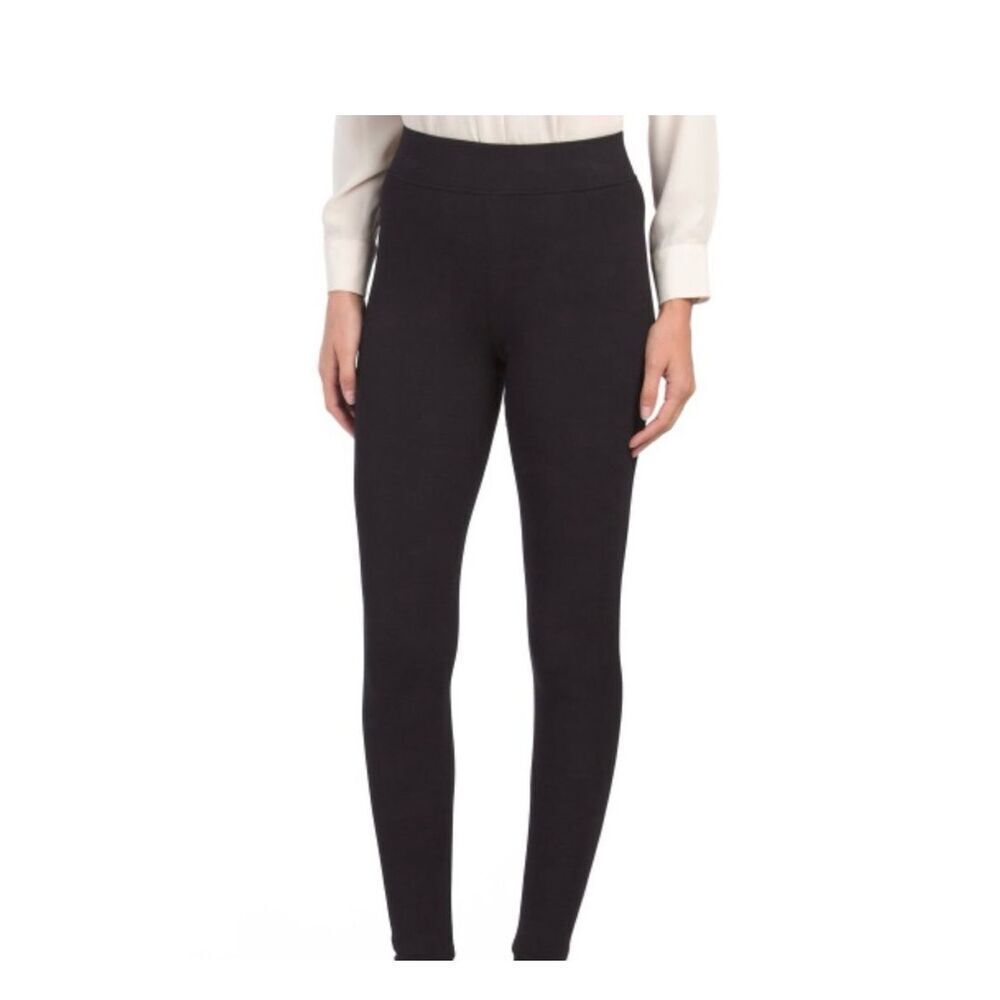MAGASCHONI Women’s Elastic Waist  Double-layer leggings in black, Size Small, NW